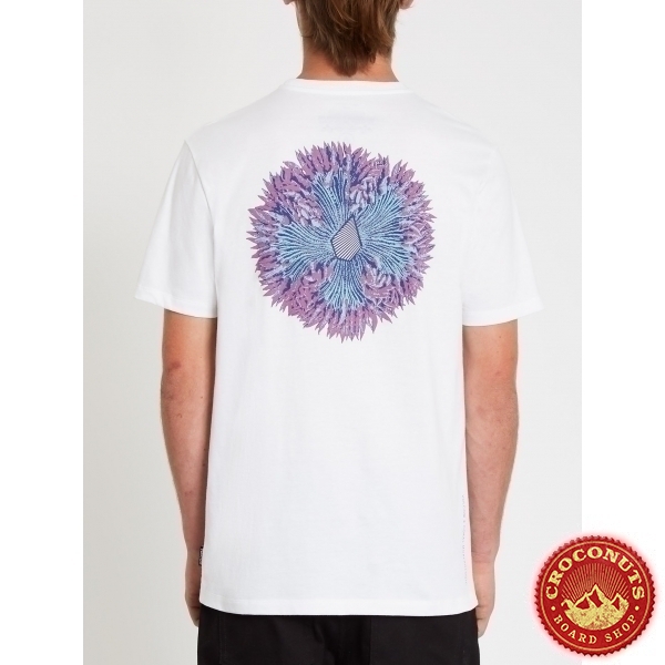Tee Shirt Volcom Coral Morph White 2021