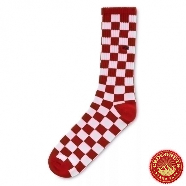 Chaussettes Vans Checkerboard Crew ll Red 2021
