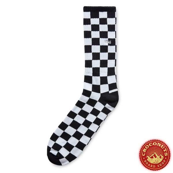 Chaussettes Vans Checkerboard Crew ll Black 2023