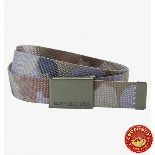 Ceinture DC Shoes Web Belt Woodland Camo Castlerock 2021