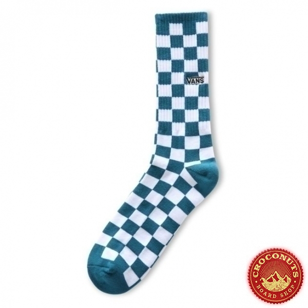 Chaussettes Vans Checkerboard Crew ll Blue Coral 2021