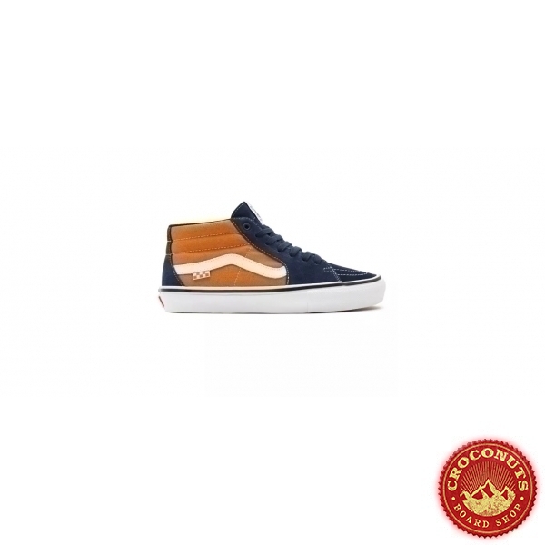 Shoes Vans Skate Grosso Mid Navy Orange 2021