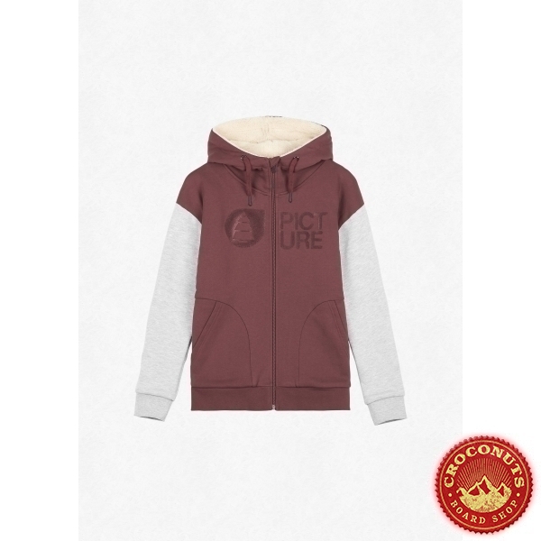 Sweat Picture Basement Plush Hoodie Rum Raisin 2022