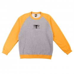 Sweat Krooked Faces Crew Grey Heather 2022 pour homme