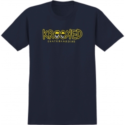 Tee Shirt Krooked Eyes Fill Navy 2022 pour homme, pas cher