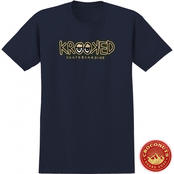 Tee Shirt Krooked Eyes Fill Navy 2022