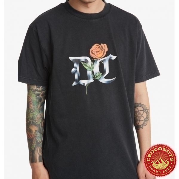 Tee Shirt Dc Shoes Chrome Rose Black Acid 2021