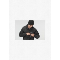 Fleece Picture Bake Grid Hoodie Black 2022