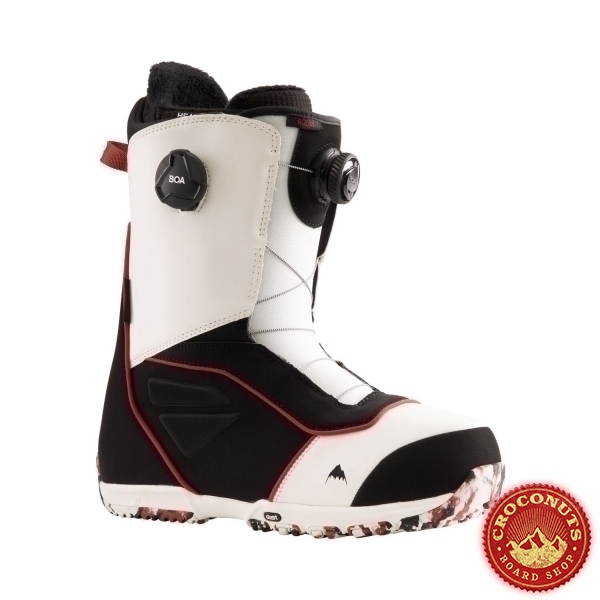 Boots Burton Ruler Boa White Black Red 2022