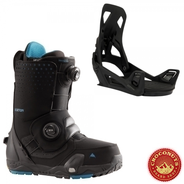 Pack Boots Burton STEP ON Photon Black + Fixations Burton STEP ON Black 2024