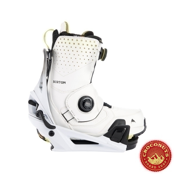 Pack Boots Burton STEP ON Photon Stout White Yellow + Fixations Burton STEP ON Genesis White Black 2022