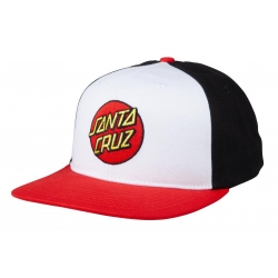 Casquette Santa Cruz Classic Dot White Black Red 2022 pour 