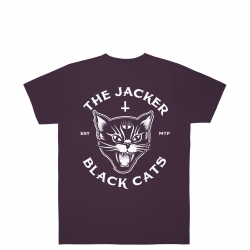 Tee Shirt Jacker Black Cats Purple 2022 pour , pas cher
