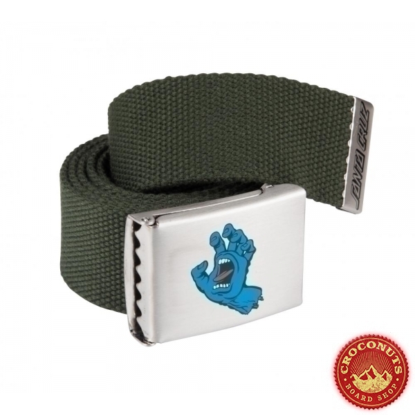 Ceinture Santa Cruz Screaming Mini Hand Dark Olive 2022