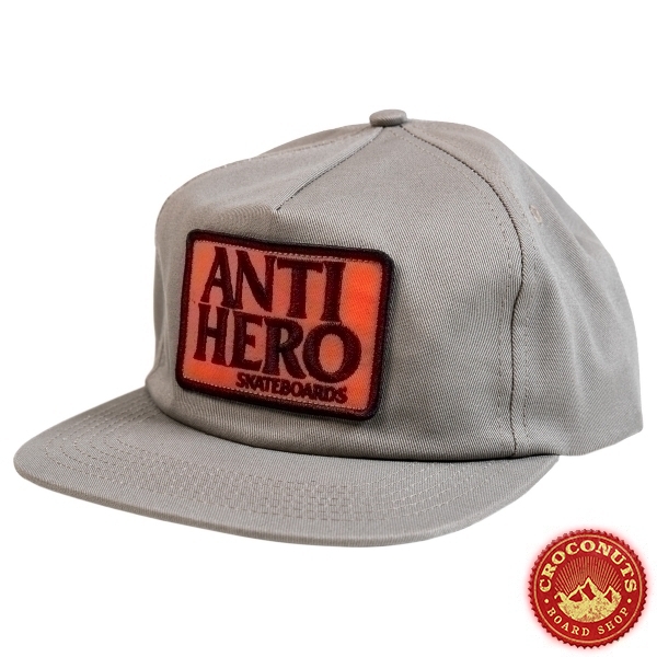 Casquette Antihero Reserve Patch Snapback Charcoal Red 2022