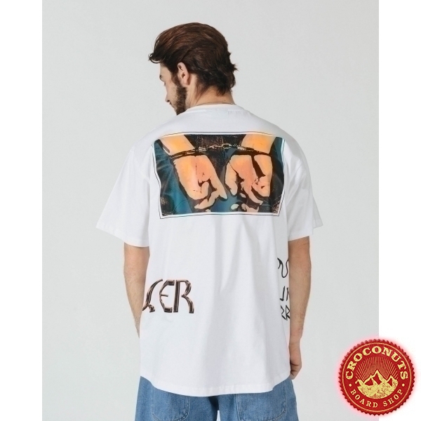 Tee Shirt Jacker Handcuffs White 2022