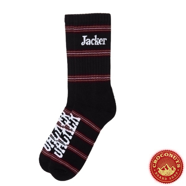 Chaussettes Jacker After Logo Socks Stripes Black 2022