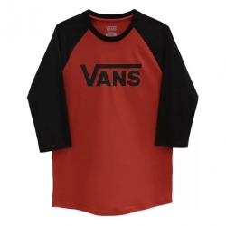 Tee Shirt Vans Classic Raglan Chili Oil Black 2022 pour homme, pas cher