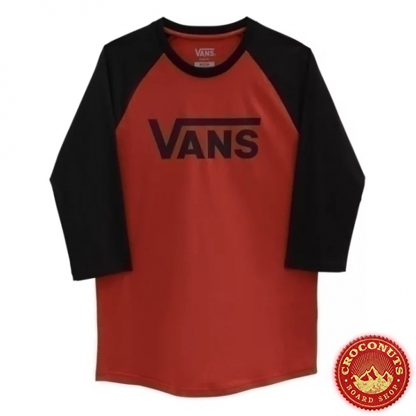 Tee Shirt Vans Classic Raglan Chili Oil Black 2022