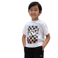 Tee Shirt Kid Vans Dyed Blocks White 2022