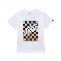 Tee Shirt Kid Vans Dyed Blocks White 2022 pour junior, pas cher