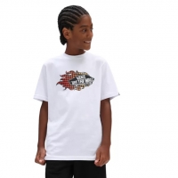 Tee Shirt Kids Vans Flame White 2022