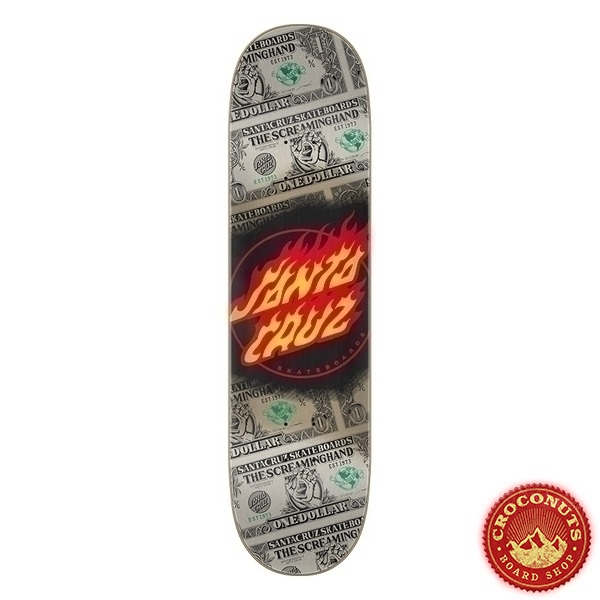 Deck Santa Cruz Dollar Flame 8 2022