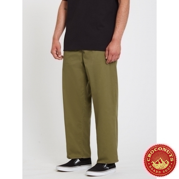 Pantalon Volcom Outer Spaced Solid Martini Olive 2022