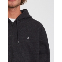 Sweat Volcom Single Stone Zip Fleece Heather Black 2022