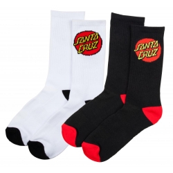 Chaussettes Santa Cruz Classic Dot (2 paires) 2026 pour 