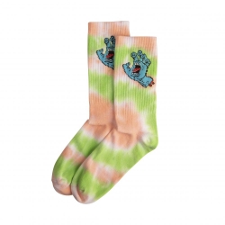 Chaussettes Santa Cruz Screaming Hand Tie Dye White 2022 pour , pas cher