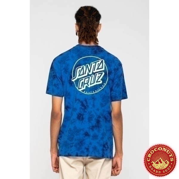 Tee Shirt Santa Cruz Opus Dot Stripe Royal Cloud Dye 2022