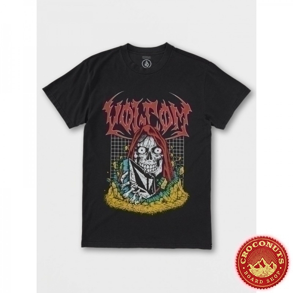 Tee Shirt Volcom Skate Vitals Crypt Ripper Black 2022