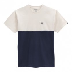 Tee Shirt Vans Colorblock Dress Blue Antique White 2023 pour unisexe