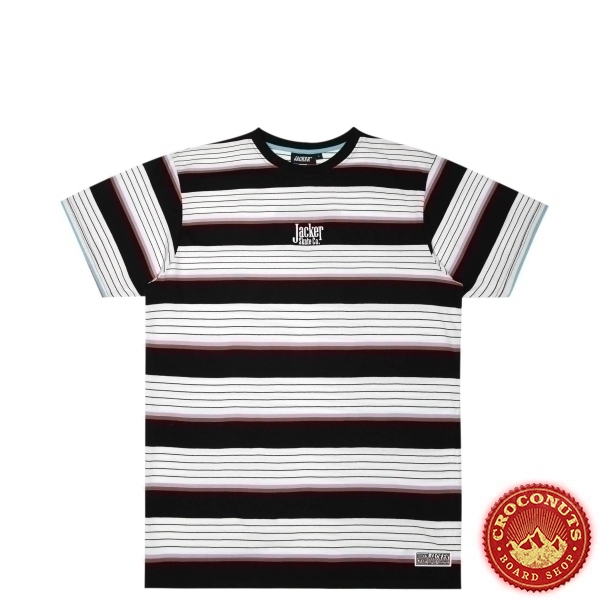 Tee Shirt Jacker Retro Stripes Black White 2022