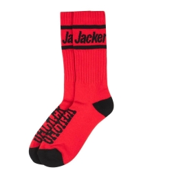 Chaussettes Jacker After Logo Socks Red 2022 pour , pas cher