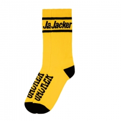 Chaussettes Jacker After Logo Socks Yellow 2022 pour 