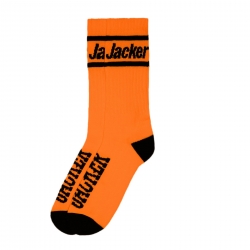Chaussettes Jacker After Logo Socks Orange 2022 pour , pas cher