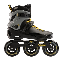 RollerBlade RB 110 3WD Noir Jaune Safran 2023 pour homme