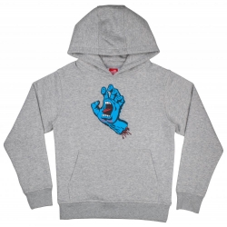 Sweat Santa Cruz Youth Screaming Hand Heather Grey 2022 pour enfant, pas cher