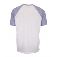 Tee Shirt Santa Cruz Stipple Wave Dot Raglan Iris Blue White 2022
