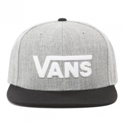 Casquette Vans Drop V 2 Snapback Heather Grey 2023 pour unisexe