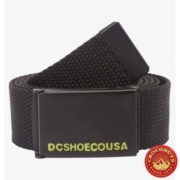 Ceinture DC Shoes Web Belt Black Limeade 2022