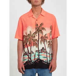 Chemise Volcom Parodice Living Coral 2022 pour homme, pas cher