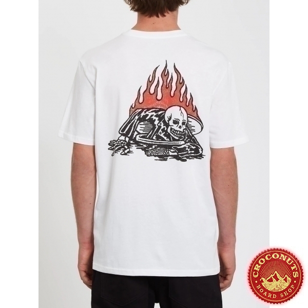 Tee Shirt Volcom Zombie White 2022