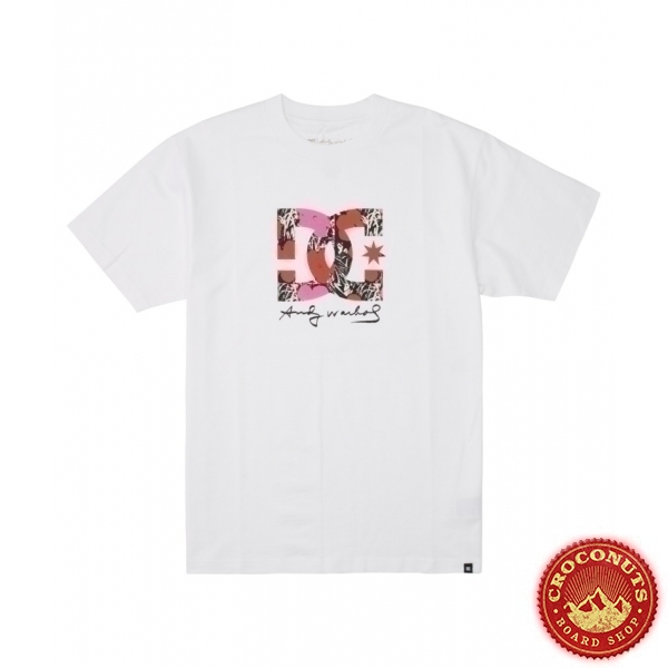 Tee Shirt DC Shoes Andy Warhol Flower White 2022