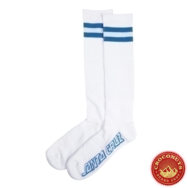 Chaussettes Santa Cruz Bench White Blue 2022