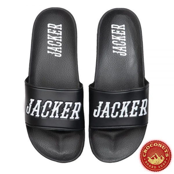 Claquettes Jacker Logo Black 2022
