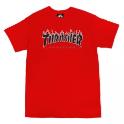 Tee Shirt Thrasher Flame Logo Red 2022 pour homme