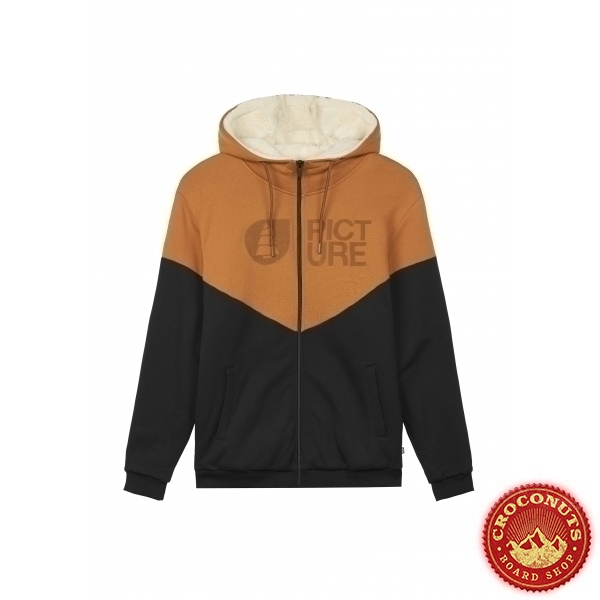Sweat Picture Basement Plush Zip Black 2023